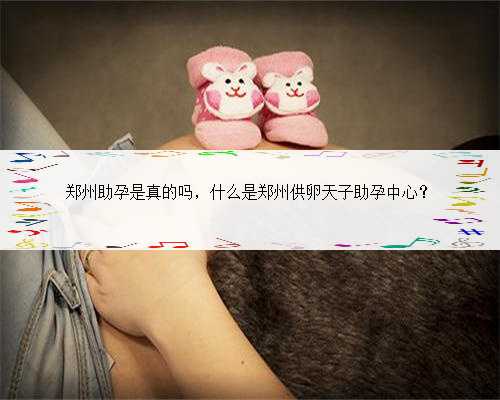 郑州助孕是真的吗，什么是郑州供卵天子助孕中心？