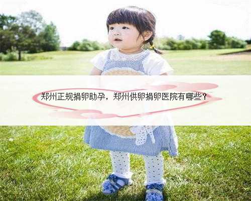 郑州正规捐卵助孕，郑州供卵捐卵医院有哪些？