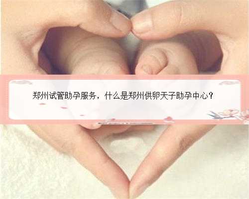 郑州试管助孕服务，什么是郑州供卵天子助孕中心？