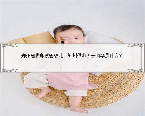 郑州省供卵试管婴儿，郑州供卵天子助孕是什么？